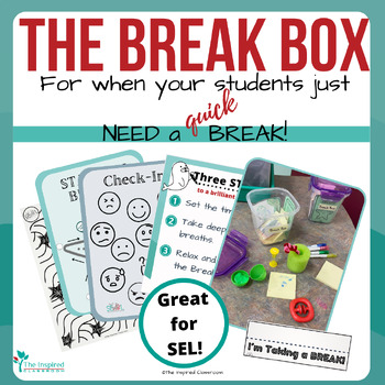 Calm Down Strategies for Classroom Management: The Break Box | TPT