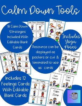 Preview of Calm Down Tools Classroom Resource Kit