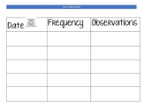 Calm Down Tracking Sheet