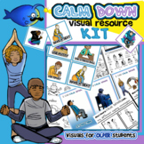 Calm Down Visuals Kit BUNDLE for OLDER Students! Cards, Po