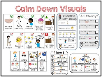 Preview of Calm Down Visuals for Autism, Special Education
