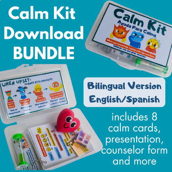 Preview of Calm Kit Cards and More - Bundle - Bilingual