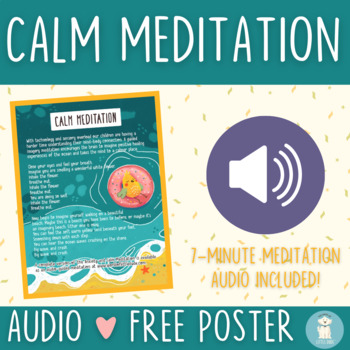 Preview of Calm Meditation (audio) + FREE poster