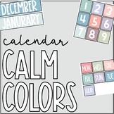 Calm Neutral Colors Calendar