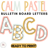 Calm Pastel Classroom Decor | Bulletin Board Letters | *NEW