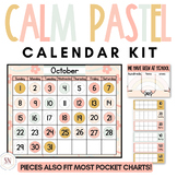 Pocket Chart Calendar Cards | Calendar With Calendar Math 