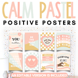 Calm Pastel Classroom Decor | Classroom Posters | Editable
