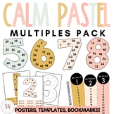 Multiples Posters | Multiplication Bookmarks | Skip Counti
