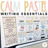 Calm Pastel Writing & Grammar Classroom Decor Essentials |