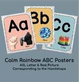 Calm Rainbow ABC Posters - ASL Real Pictures