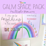Calm Space/Calm Corner/Quiet Space Pack - Multiple Resources!