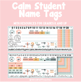 Calm Student Name Tags | Desk Tags | Resources
