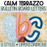 Calm Terrazzo Bulletin Board Letters, A-Z, Punctuation, an