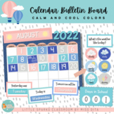 Calm and Cool Color Theme Classroom Calendar Bulletin Board Kit
