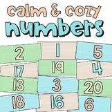 Calm and Cozy Numbers #1-40 | Neutral and Calm Colors for 