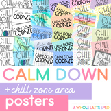 Calm down corner / Chill Zone Posters
