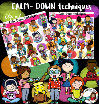 Preview of Calm down techniques for kids 1- 84 items!