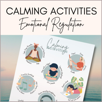 Preview of Social-Emotional Learning - Calming Activities Resource