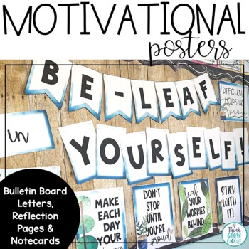 Preview of Testing Motivation Bulletin Board Poster Cards State Test Inspiration Notes