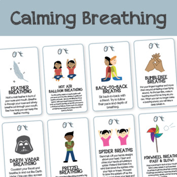 Calming Breath Cards by OuTcomes Therapy | Teachers Pay Teachers