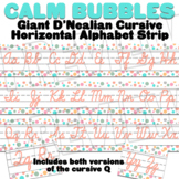 Calming Bubbles - Calm Colors Horizontal Alphabet Strip wi