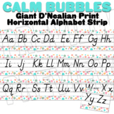 Calming Bubbles - Calm Colors Horizontal Alphabet Strip wi