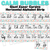 Calming Bubbles - Calm Colors Horizontal Alphabet Strip wi