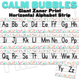 Calming Bubbles - Calm Colors Horizontal Alphabet Strip wi