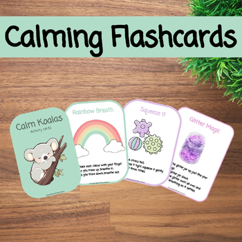 Preview of Calming Flashcards- Calm Koalas