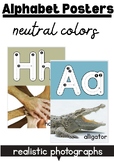 Calming Colors Alphabet Posters with Photos and Letter Formation