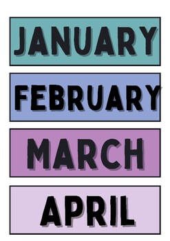 Calming Colors Flip Calendar by Sample of Primary | TPT