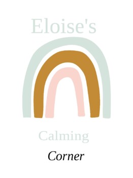 Preview of Calming Corner Poster Template