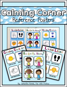 Preview of Calming Corner Posters: reference for a time out, take 5, or break corner