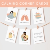 Calming Corner Techniques Flash Cards, Montessori Feelings