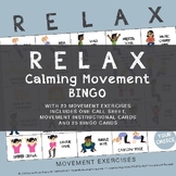 Calming Movement Bingo and Movement Break Cards
