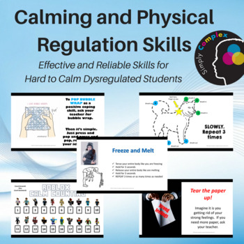 Preview of Calming & Physical Regulation Skills BUNDLE; Effective for Hard to Calm Students