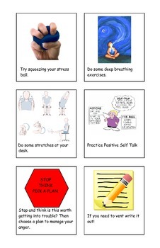 Preview of Calming Strategies Flipbook