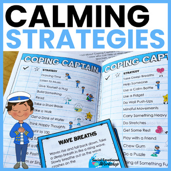 Calming Strategies Freebie Counseling Activities | Coping Captain ...