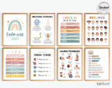 Calming Strategies poster bundle set of 8, Calming corner,