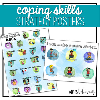 Preview of Calming Strategy Posters