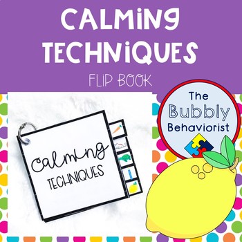 Preview of Calming Techniques Flip Book
