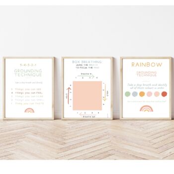 Preview of Calming corner set of 3, anxiety, calming strategies, calm down corner, coping