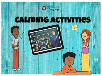 Preview of Calming strategy cards for Distance Learning