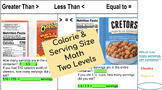 Calorie & Serving Size Comparing Math 2