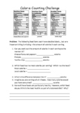 Calorie counting maths challenge!