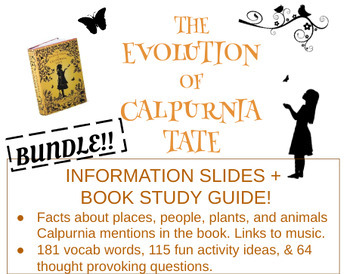 Preview of Calpurnia Tate Book Study Guide plus PowerPoint Bundle!