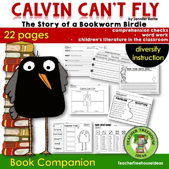 Preview of Calvin Can't Fly | Book Companion |  Reading | 2nd Grade ELA