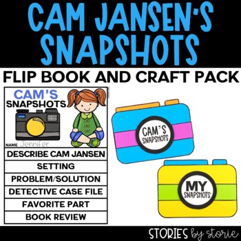 Preview of Cam Jansen Flip Book and Camera Craft Printable and Digital Activities
