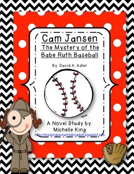 Preview of Cam Jansen The Mystery of the Babe Ruth Baseball Novel Study