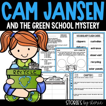 Preview of Cam Jansen and the Green School Mystery Printable and Digital Activities